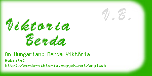 viktoria berda business card