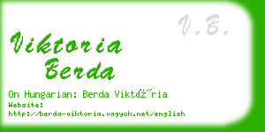 viktoria berda business card